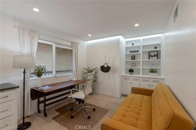 3246 Little Mountain Dr Unit D, San Bernardino, CA 92405 - office space with light carpet and recessed lighting