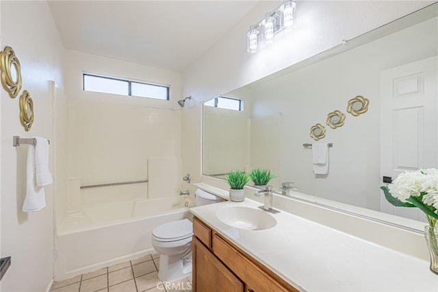 44118 Ruthron Ave, Lancaster, CA 93536 - bathroom featuring vanity, shower / bath combination, and tile patterned flooring