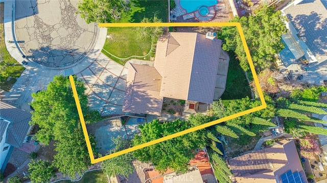 44118 Ruthron Ave, Lancaster, CA 93536 - aerial view of property's location with property boundaries highlighted