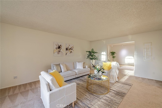 44118 Ruthron Ave, Lancaster, CA 93536 - living area featuring carpet floors and a textured ceiling