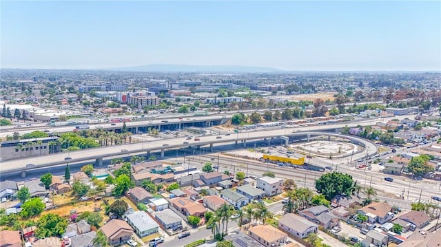 1962 E 114th St, Los Angeles, CA 90059 - aerial view of property and surrounding area featuring a main thoroughfare