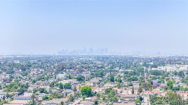 1962 E 114th St, Los Angeles, CA 90059 - aerial view of property and surrounding area with city skyline