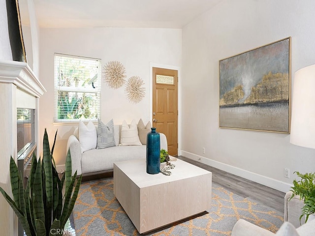 26302 Via Logrono, Mission Viejo, CA 92691 - living room with dark wood-style flooring and baseboards