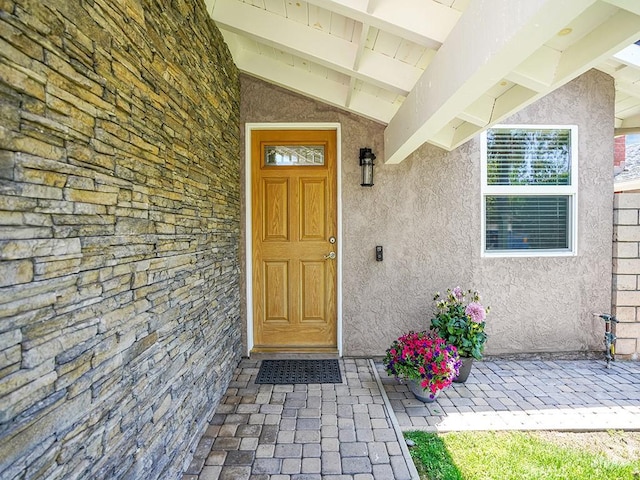 26302 Via Logrono, Mission Viejo, CA 92691 - property entrance with stucco siding and stone siding