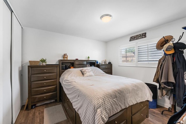 9181 Bloomdale St, Santee, CA 92071 - bedroom featuring wood finished floors and a closet