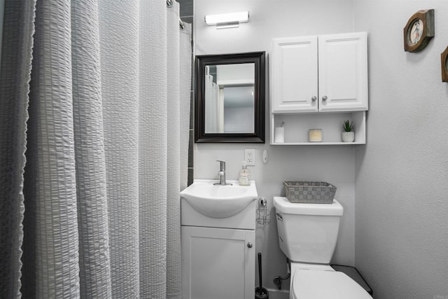 9181 Bloomdale St, Santee, CA 92071 - bathroom featuring vanity and a shower with curtain