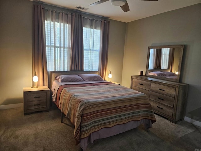 7508 Eagle Dr, Santee, CA 92071 - bedroom featuring carpet floors and ceiling fan