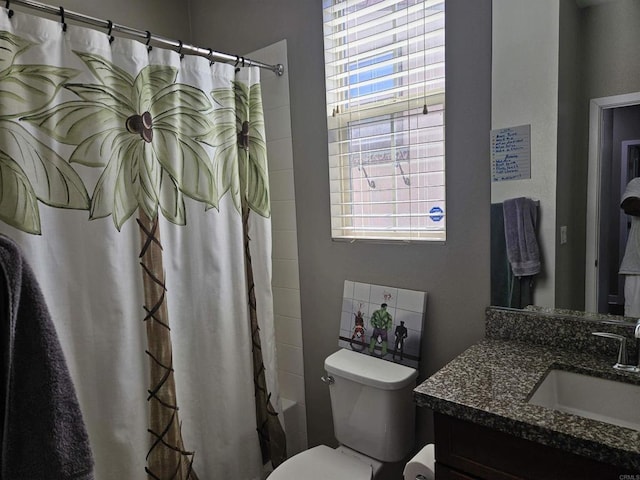 7508 Eagle Dr, Santee, CA 92071 - bathroom featuring vanity and shower / bath combo with shower curtain