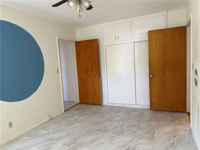 7135 Sultana Ave, San Gabriel, CA 91775 - unfurnished bedroom featuring a closet and ceiling fan