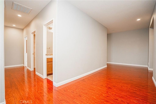 6221 Ruby Crest Way, Jurupa Valley, CA 91752 - hall with light wood-type flooring and recessed lighting