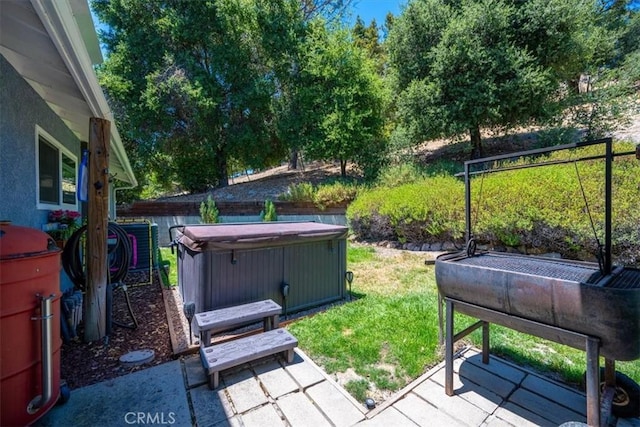 7635 Sombrilla Ave, Atascadero, CA 93422 - view of yard with a hot tub and a patio