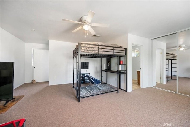 7635 Sombrilla Ave, Atascadero, CA 93422 - bedroom featuring carpet and ceiling fan