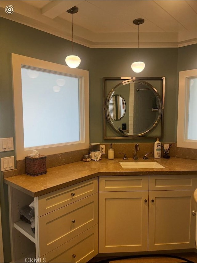 711 Pacific Coast Unit 109, Huntington Beach, CA 92648 - bathroom with vanity and healthy amount of natural light