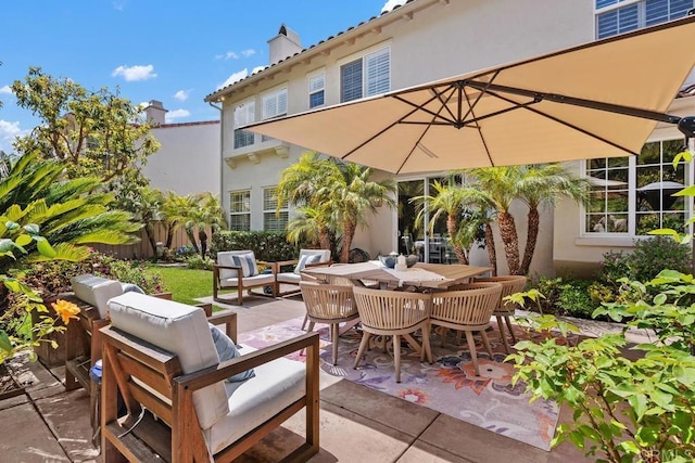 3239 Avenida La Cima, Carlsbad, CA 92009 - view of patio with an outdoor hangout area and outdoor dining space