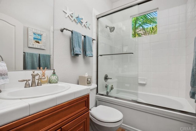 3239 Avenida La Cima, Carlsbad, CA 92009 - bathroom with vanity and enclosed tub / shower combo