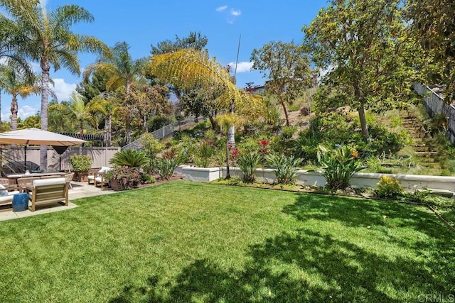 3239 Avenida La Cima, Carlsbad, CA 92009 - fenced backyard featuring a patio area