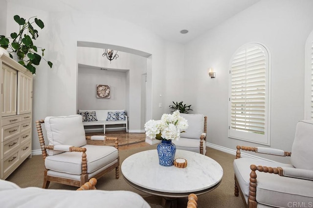 3239 Avenida La Cima, Carlsbad, CA 92009 - sitting room featuring baseboards and carpet flooring