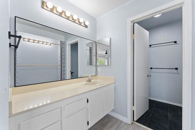 155 Countrywood Ln, Encinitas, CA 92024 - bathroom with vanity and baseboards