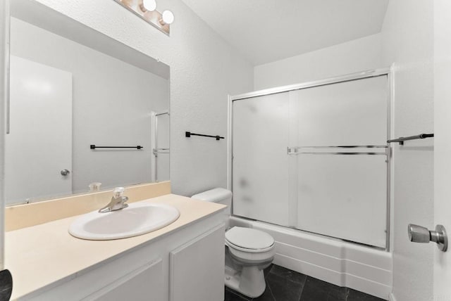155 Countrywood Ln, Encinitas, CA 92024 - full bathroom with vanity, combined bath / shower with glass door, and tile patterned floors