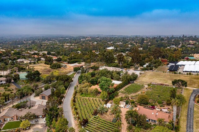 2278 Casitas Del Sol, Fallbrook, CA 92028 - aerial view of property's location with large plots for crops and rural landscape