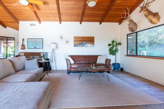 2278 Casitas Del Sol, Fallbrook, CA 92028 - living room featuring wooden ceiling and wood finished floors