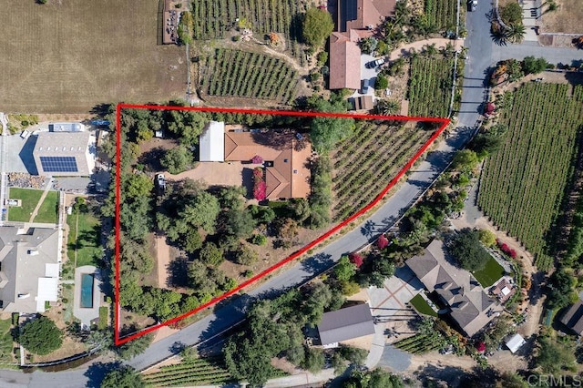2278 Casitas Del Sol, Fallbrook, CA 92028 - view of property location featuring property boundaries highlighted and extensive farmland