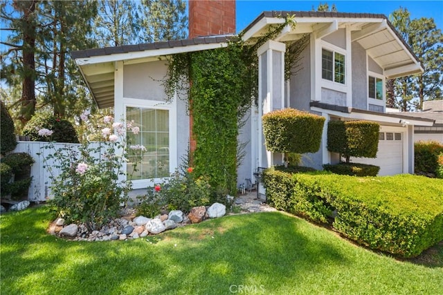 1943 Horseshoe Cir, Placentia, CA 92870 - view of side of property featuring a chimney and stucco siding