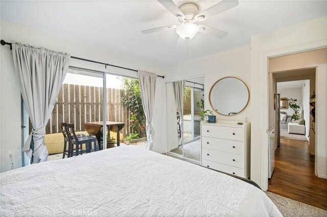 1413 Avenida De La Estrella, San Clemente, CA 92672 - bedroom featuring access to outside and a ceiling fan