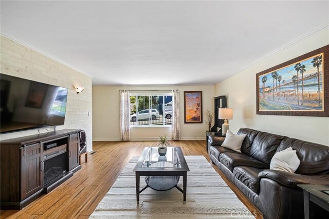 1413 Avenida De La Estrella, San Clemente, CA 92672 - living room with light wood-type flooring and crown molding