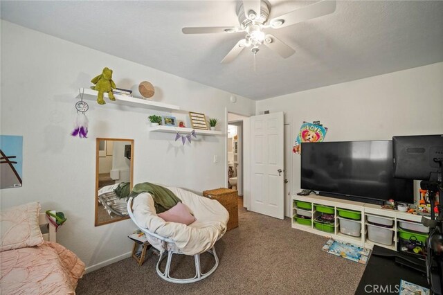 1413 Avenida De La Estrella, San Clemente, CA 92672 - living room featuring carpet and ceiling fan