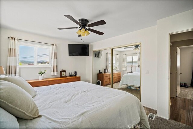 1413 Avenida De La Estrella, San Clemente, CA 92672 - carpeted bedroom with a closet and a ceiling fan