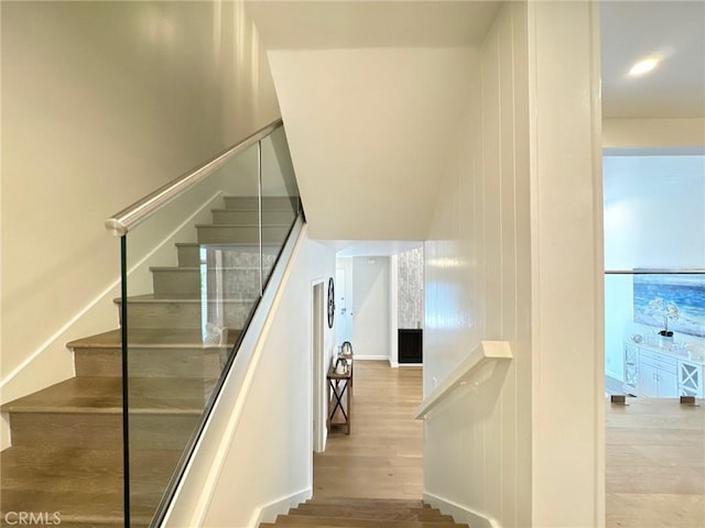 4723 La Villa Marina Unit F, Marina Del Rey, CA 90292 - stairs featuring wood finished floors