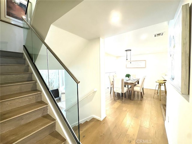 4723 La Villa Marina Unit F, Marina Del Rey, CA 90292 - stairs with hardwood / wood-style flooring