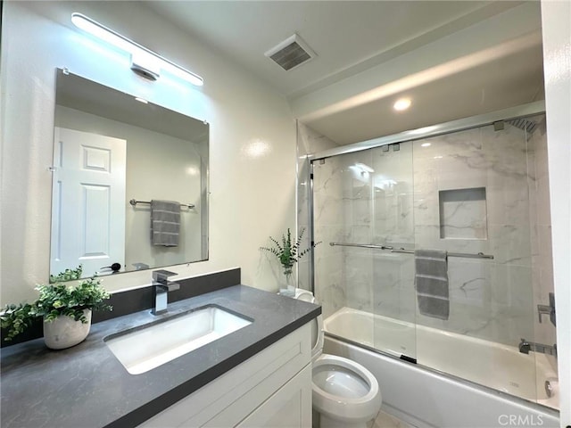 4723 La Villa Marina Unit F, Marina Del Rey, CA 90292 - full bathroom featuring vanity and bath / shower combo with glass door