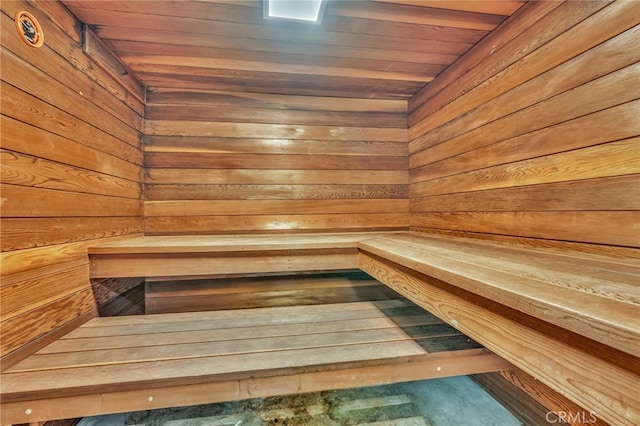 4723 La Villa Marina Unit F, Marina Del Rey, CA 90292 - relaxing sauna / steam room featuring wood walls and wooden ceiling