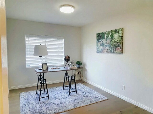 4723 La Villa Marina Unit F, Marina Del Rey, CA 90292 - office featuring wood finished floors and baseboards
