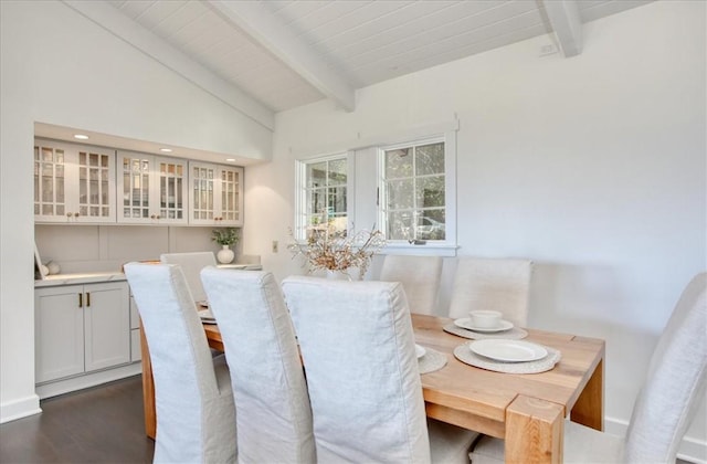 2103 Benson Ave, Cambria, CA 93428 - dining room with dark wood-type flooring