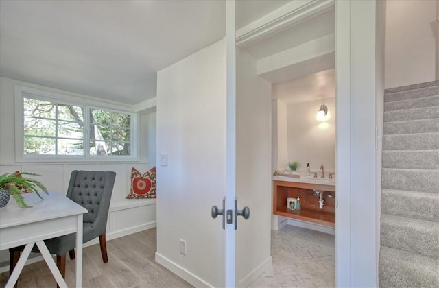 2103 Benson Ave, Cambria, CA 93428 - office featuring light wood finished floors and baseboards