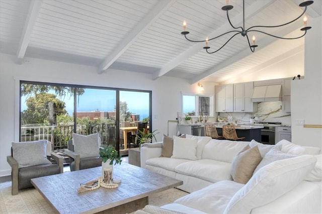 2103 Benson Ave, Cambria, CA 93428 - living area featuring a chandelier