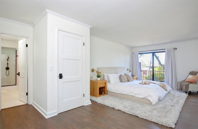 2103 Benson Ave, Cambria, CA 93428 - bedroom with wood finished floors and crown molding