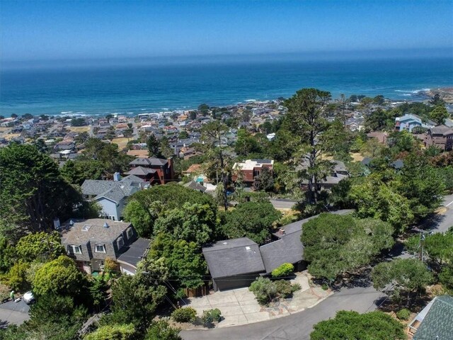 2103 Benson Ave, Cambria, CA 93428 - aerial view of property's location with nearby suburban area and a nearby body of water