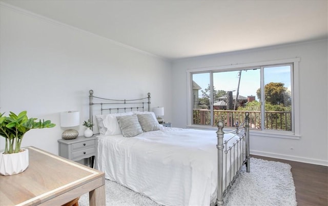 2103 Benson Ave, Cambria, CA 93428 - bedroom featuring wood finished floors and crown molding