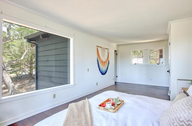 2103 Benson Ave, Cambria, CA 93428 - bedroom featuring wood finished floors and ornamental molding