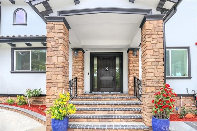 3264 E Holt Ave, West Covina, CA 91791 - doorway to property featuring stucco siding
