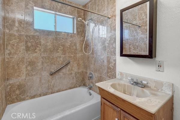 3014 E 3rd St, Los Angeles, CA 90033 - bathroom featuring vanity and  shower combination
