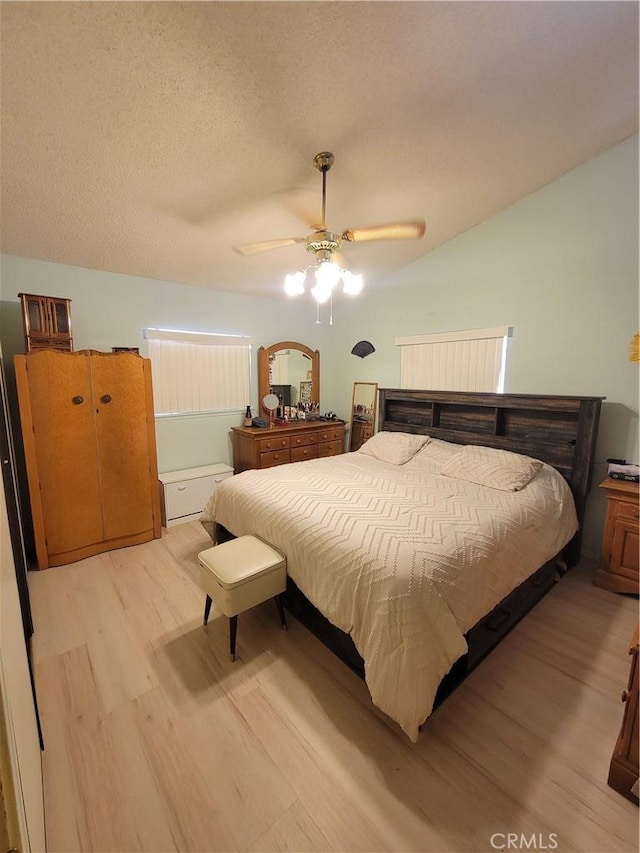5566 Oleta Rd, Landers, CA 92285 - bedroom featuring light wood-type flooring and ceiling fan
