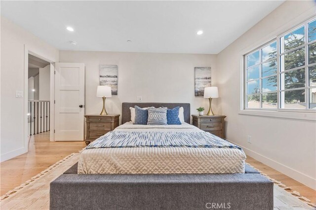 1620 Rubio Dr, San Marino, CA 91108 - bedroom featuring light wood-style flooring and recessed lighting