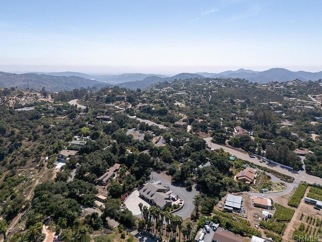 10166 Rancho Roble Rd, Escondido, CA 92026 - drone / aerial view of a mountainous background