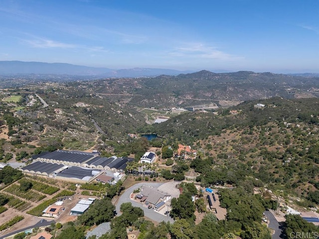 10166 Rancho Roble Rd, Escondido, CA 92026 - aerial view of property and surrounding area with a mountainous background