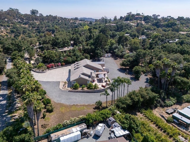 10166 Rancho Roble Rd, Escondido, CA 92026 - aerial view of property and surrounding area with a forest